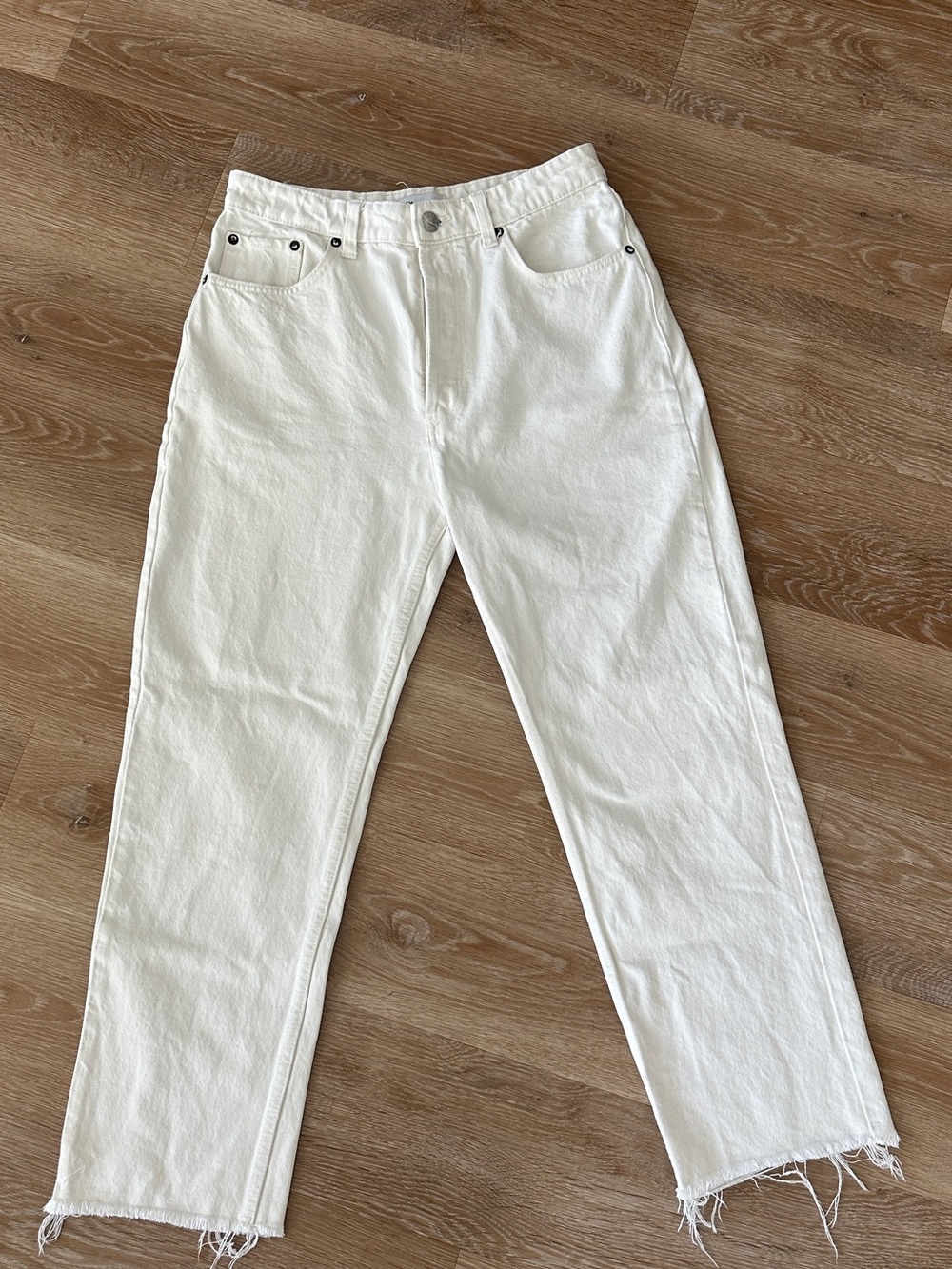 Zara Straight leg white jeans size 40/8